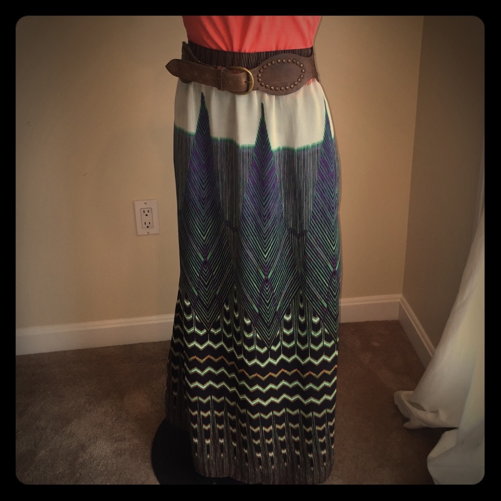 Anthropologie MAEVE MaxiSkirt w/Side Split - Picture 2 of 8